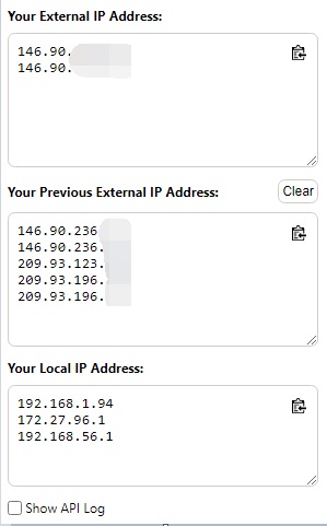 Chrome Extension - Show IP Addresses Both Local and External