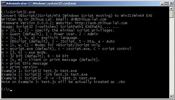 script32 Script32: A Freeware to Convert VBScript/JScript/HTA to Executables c / c++ code code library compiler HTA implementation javascript programming languages software download tools / utilities VBA vbscript Win32 API windows windows scripting host 