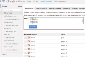 How To Block Google Domains in Adsense?
