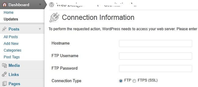 wordpress-ftp-connection-information How to Disable FTP Login Details in Wordpress when Upgrading Plugins? php wordpress 