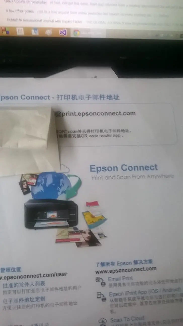 epson scanning directly to email program