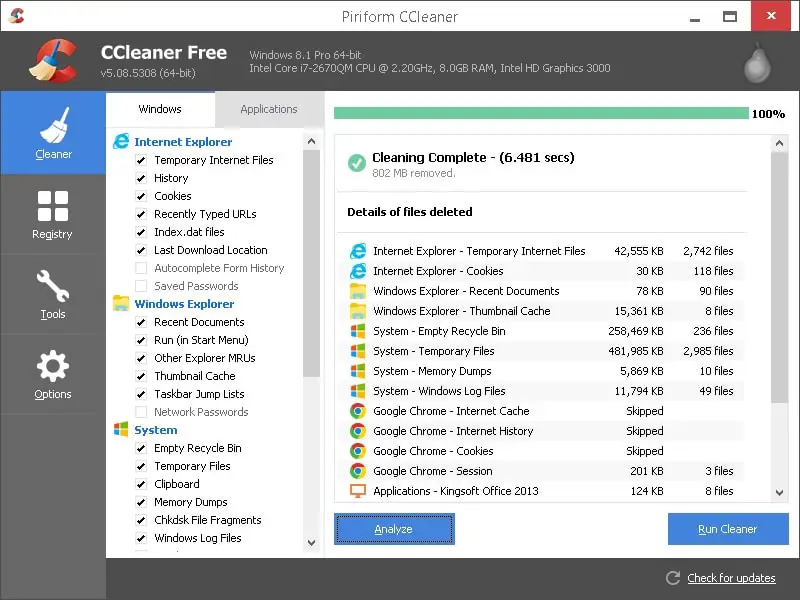 ccleaner 两款免费软件: CCleaner 和 Defraggler 软件资料 
