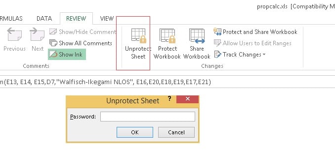 unprotect vba project excel
