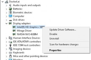 Visual Studio 2013 Crashes Because of Display Adapter Driver