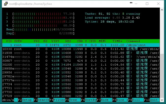 htop-loadaverage Abuse Use of API - Server Attacked and IP Blocked - Case Study cloudflare security Virtual Private Server vps webhosting 