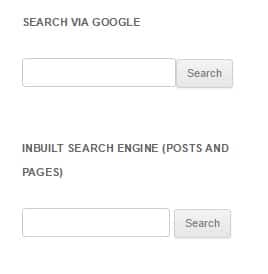 search-via-google-vs-wordpress-search How to Add Google Search Engine to Wordpress Blog - Widget - Simple HTML code? google api HTML5 wordpress 