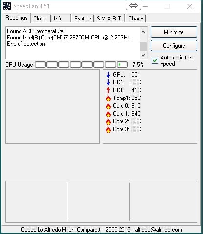 skræmmende Generalife foragte Monitor the System Hardware Temperature (CPU) on Windows using SpeedFan  [Freeware Download] | Algorithms, Blockchain and Cloud