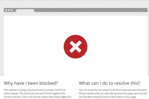 CloudFlare Blocks Suspicious URL