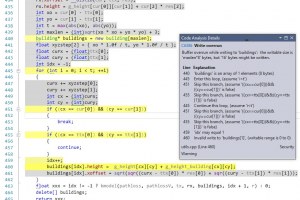 The C++ Static Code Analyser by Visual Studio