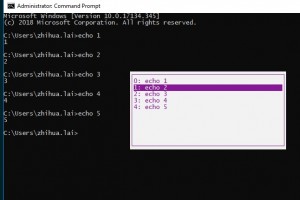 How to Show/Execute History Command Lines in Windows Command Line Prompt?
