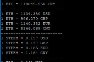 BASH Script to Query and Monitor the Crypto Prices (Exchange Rate to Fiat)