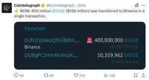 400-million-doge-was-transfered-to-binance-in-a-single-transaction-300x161 400 Million $DOGECOIN was transferred to Binance Exchange in a Single Transaction.