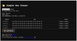 hex-viewer-300x161 Simple Opensource Hex Viewer (Online Tool) React Webapp