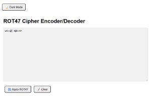 rot47-converter-300x191 ROT47 Ciper Converter (Vibe Coding), React Js Web App