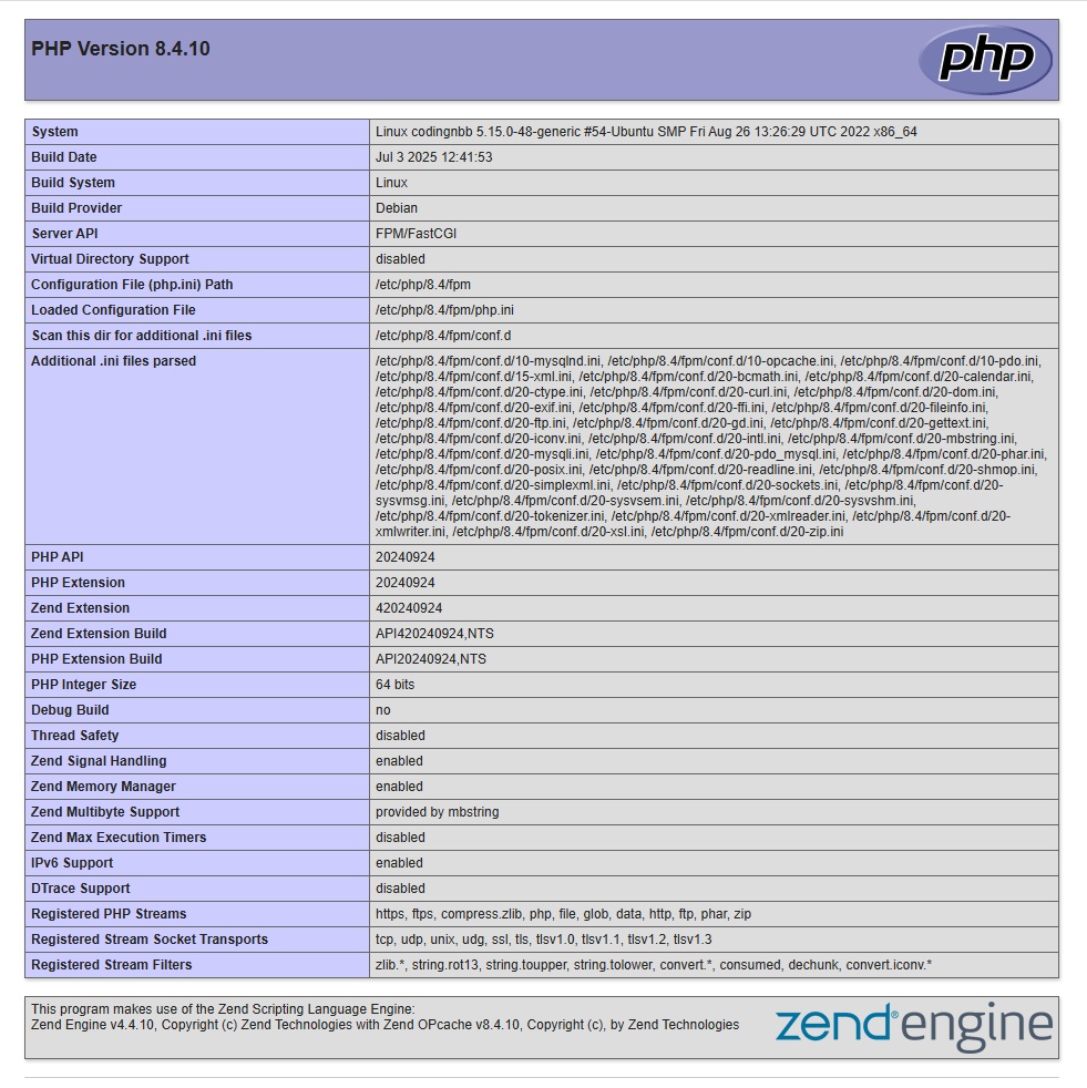 php8.4-phpinfo PHP7.x is deprecated by Wordpress: Why You Should Upgrade to PHP8.x?