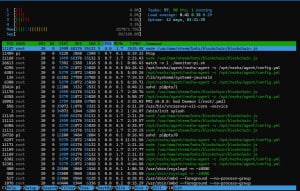 raspberrypi-htop-monitor-300x191 Raspberry PI 4b has 4 cores (1.4 GHz which can be overclocked to 2.2GHz if power is good and cooling is good). It has 4 GB RAM.