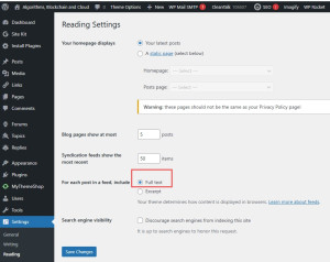 wordpress-output-full-text-feed-300x238 Wordpress - Change to Output Full Text in Admin - Settings - Reading