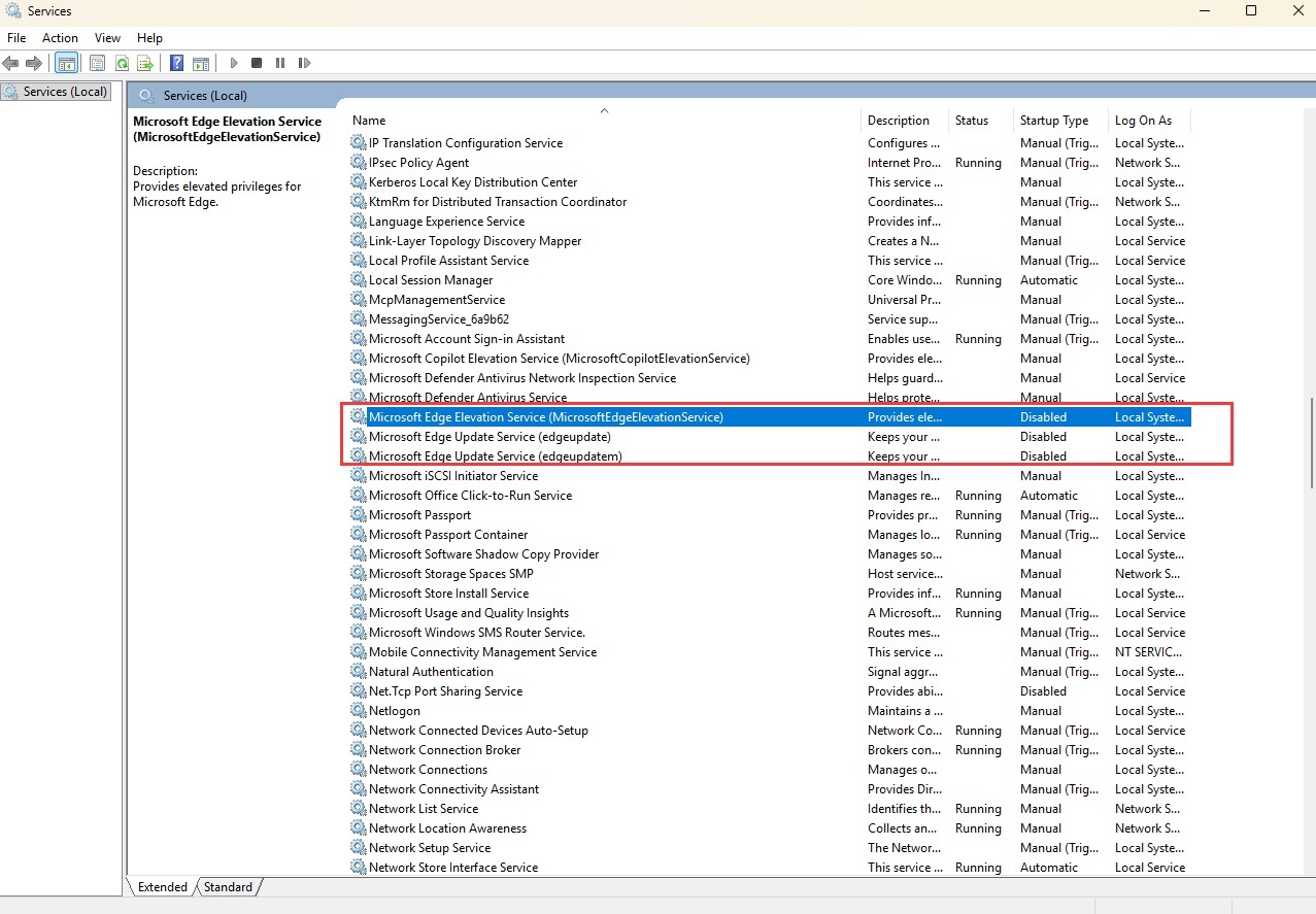microsoft-edge-services Microsoft Edge Settings That May Be Slowing Down Your Windows PC