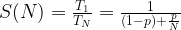 tex_4cec42f3f3a919b7d7984827a2605bdd Why Parallelism Isn’t Infinite: Amdahl vs Gustafson Explained Simply