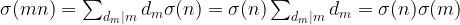 tex_66f9b1738624b05ae6b31b31d991f55f Understanding the Sigma Function: Divisors, Multiplicativity, and the Formula