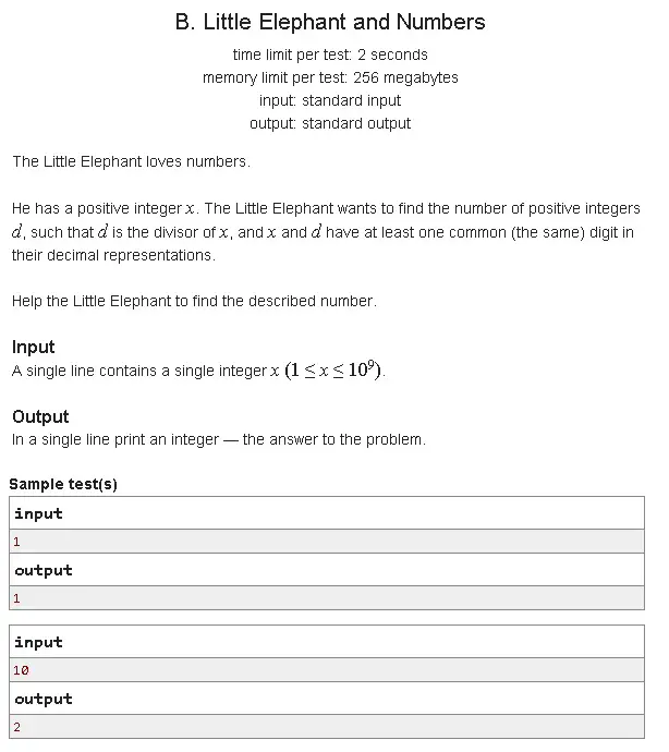 221B Codeforces: B. Little Elephant and Numbers algorithms beginner code codeforces implementation math python 