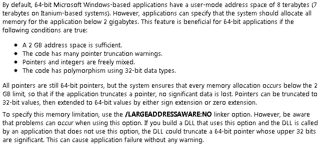 laa5 Large Address Aware beginner c # code I/O File implementation memory programming languages software design technical tools / utilities tricks windows windows command shell 