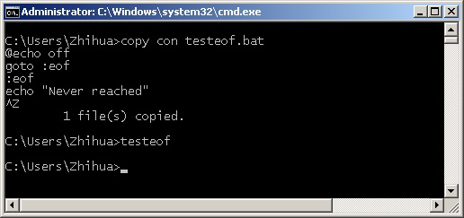 testeof Group, Label and Functions in Windows Batch batch script beginner DOS implementation string tools / utilities tricks windows windows command shell 