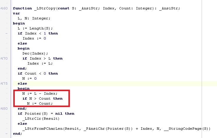 copy8 Copy Function in Delphi XE3 64 bit assembly language bug fixes code compiler delphi implementation interpreter / compiler optimization programming languages technical tricks windows 