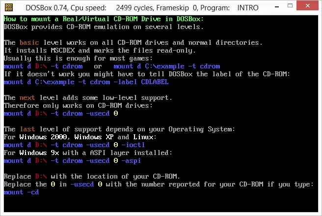 dosbox-cdroom Lost Era - DOSBox, an x86 emulator with DOS - Hello World Assembly COM 16 bit assembly language batch script code debug DOS DOSBOX emulator implementation MSDOS 16-bit programming languages windows windows command shell 